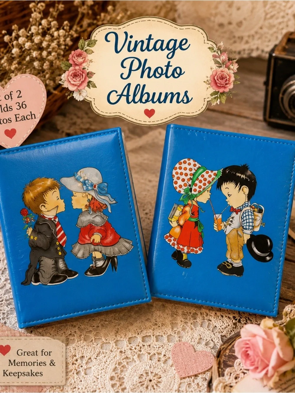 Set of 2 Photo albums 36 photo capacity.